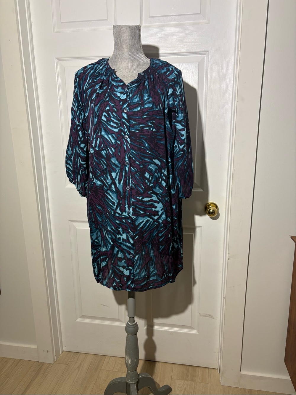 TUCKER silk shirt dress